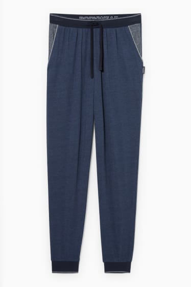 Heren - Pyjamabroek - donkerblauw