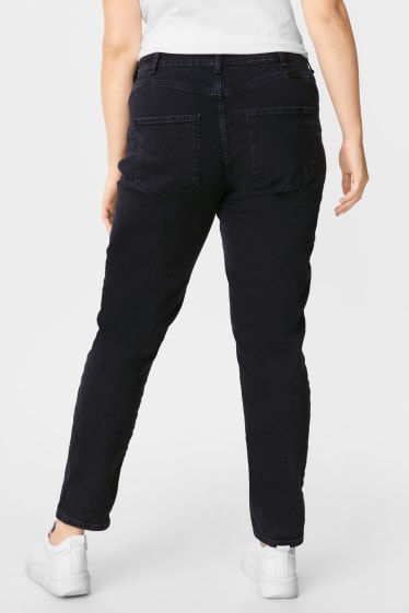 Dames - Tapered jeans - zwart