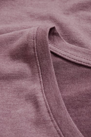 Dámské - Funkční tričko - fialová-žíhaná