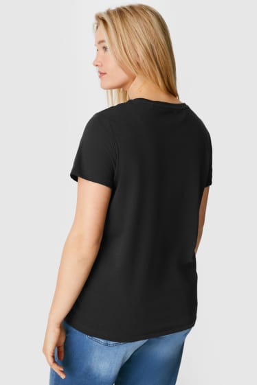 Dames - MUSTANG - T-shirt - zwart