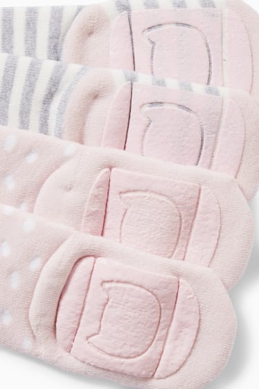 Miminka - Multipack 2 ks - protiskluzové ponožky pro miminka - růžová