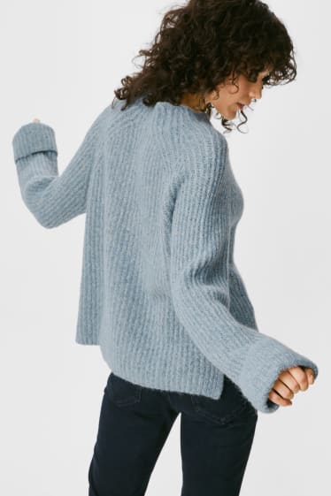 Damen - Pullover - hellblau