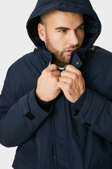 Herren - Jacke mit Kapuze - dunkelblau