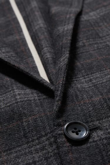 Men - Tailored jacket - check - gray-melange