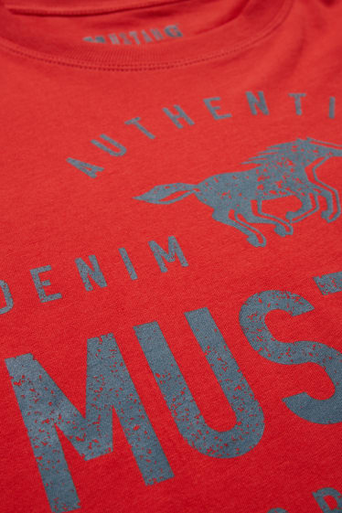 Men - MUSTANG - T-shirt - red
