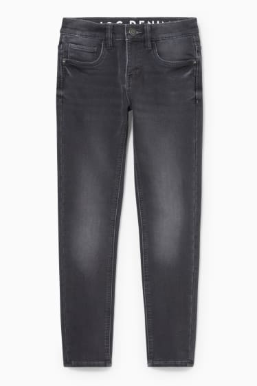 Children - Slim jeans - thermal jeans - jog denim - denim-dark gray