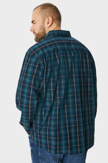Hombre - Camisa y camiseta - regular fit - button down - verde oscuro