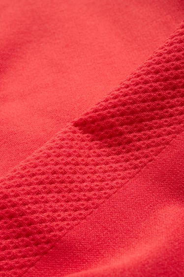 Mujer - Camiseta interior térmica - sin costuras - rojo