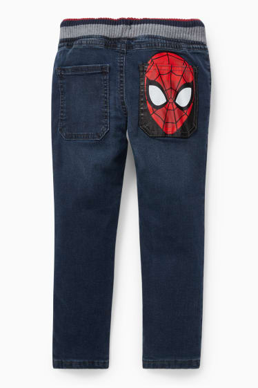 Kinderen - Spider-Man - regular jeans - thermojeans - jeansdonkerblauw