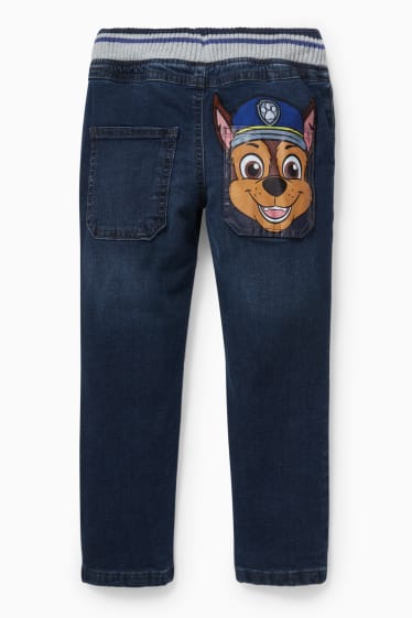 Kinderen - Paw Patrol - regular jeans - thermojeans - jeansdonkerblauw