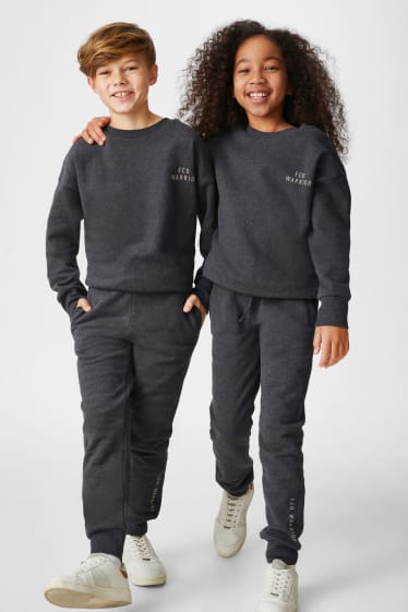 Kinderen - Set - sweatshirt en joggingbroek - genderneutraal - 2-delig - grijs-mix