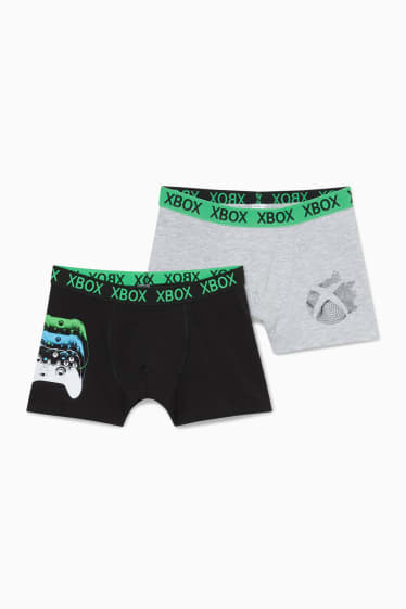 Kinder - Multipack 2er - Xbox - Boxershorts - schwarz
