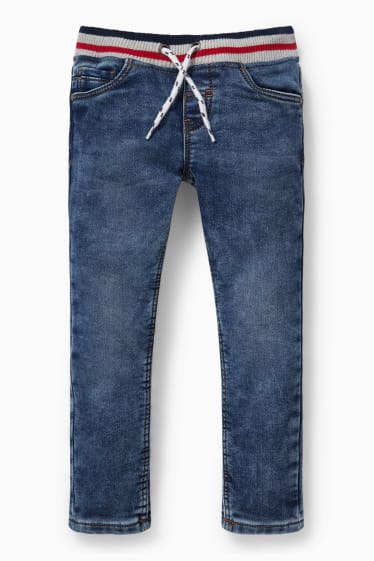Kinderen - Slim jeans - thermojeans - jeansblauw