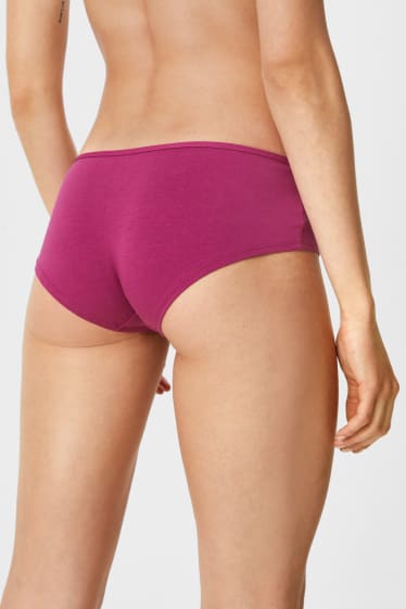 Femmes - Lot de 4 - shortys - bleu foncé