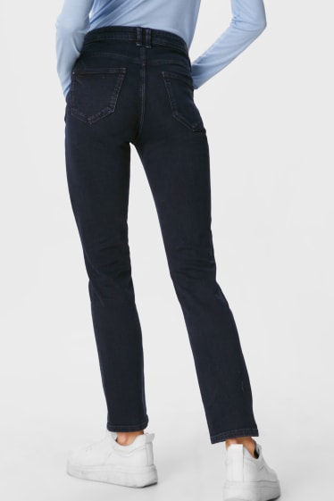 Kobiety - Slim jeans - dżins-ciemnoniebieski