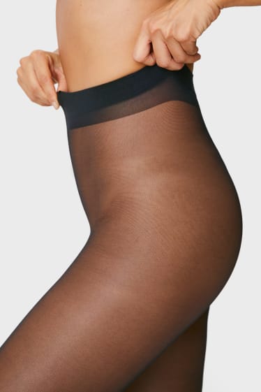 Femmes - Collants fins - 30 DEN - noir