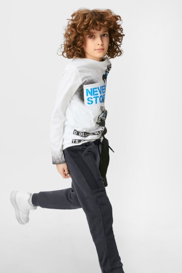 Bambini - Pantaloni sportivi - grigio scuro