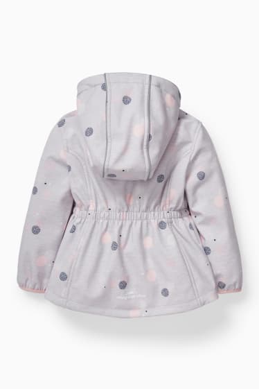 Bambini - Giacca soft shell con cappuccio - grigio chiaro melange