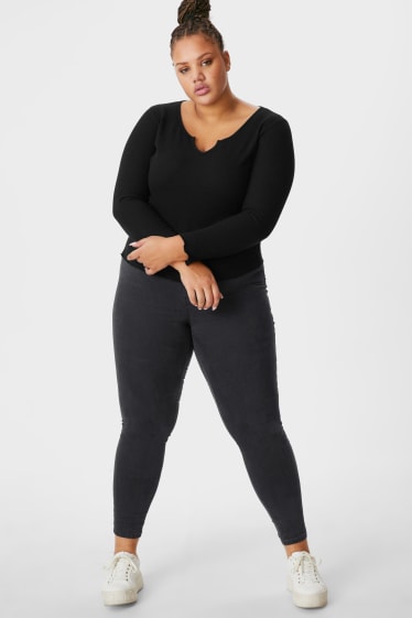 Mujer - CLOCKHOUSE - super skinny jeans - high waist - negro