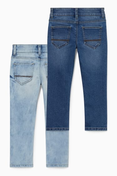 Bambini - Confezione da 2 - slim jeans - vita ultrasottile - jeans blu