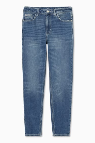 Mujer - Straight tapered jeans - vaqueros - azul