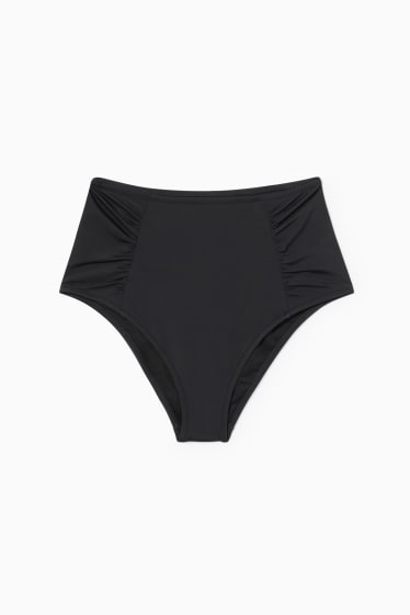 Damen - Bikini-Hose - High-Rise - schwarz