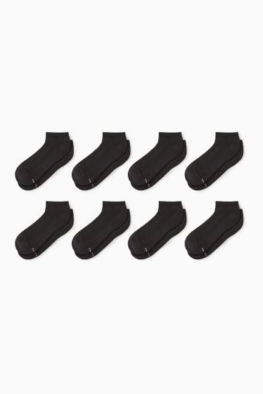 Dames - Set van 8 paar - sokken - zwart
