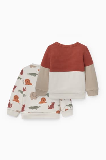 Babys - Multipack 2er - Baby-Sweatshirt - braun