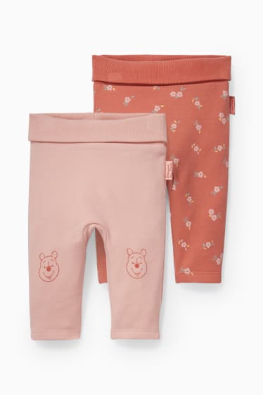 Bebés - Pack de 2 - Winnie the Pooh - pantalones de deporte para bebé - coral