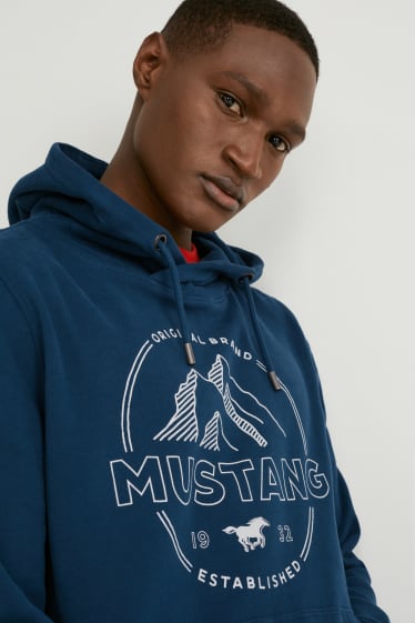 Hombre - MUSTANG - sudadera con capucha - azul