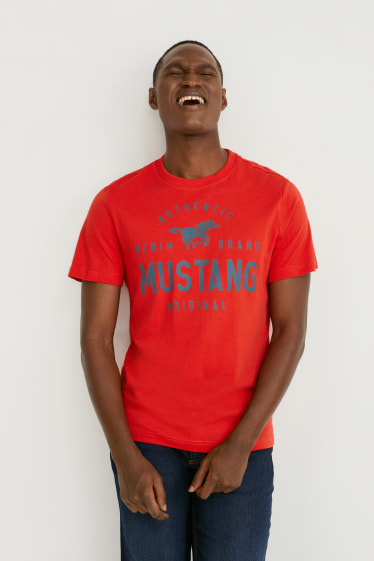 Men - MUSTANG - T-shirt - red