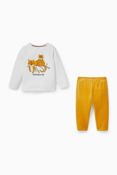 Bébés - Pyjama pour bébé - 2 pièces - blanc