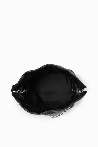 Teens & young adults - CLOCKHOUSE - shoulder bag - faux leather - black