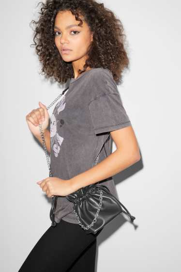 Teens & young adults - CLOCKHOUSE - shoulder bag - faux leather - black