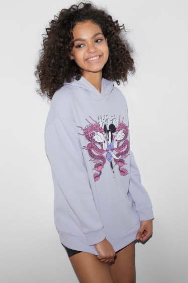 Donna - CLOCKHOUSE - felpa con cappuccio - Topolino - viola chiaro