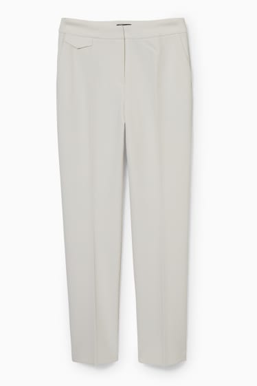 Donna - Pantaloni business - tailored fit - da materiali riciclati - bianco crema