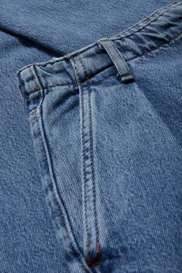 Women - Wide leg jeans - recycled - blue denim