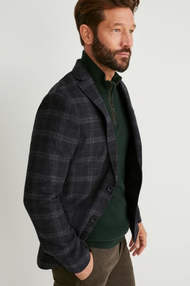 Men - Tailored jacket - check - gray-melange