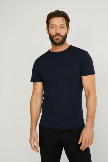 Hombre - Camiseta - azul oscuro