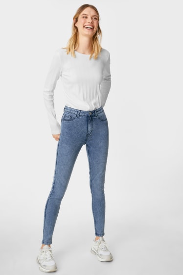 Mujer - Pack de 2 - jegging jeans - high waist - vaqueros - azul grisáceo