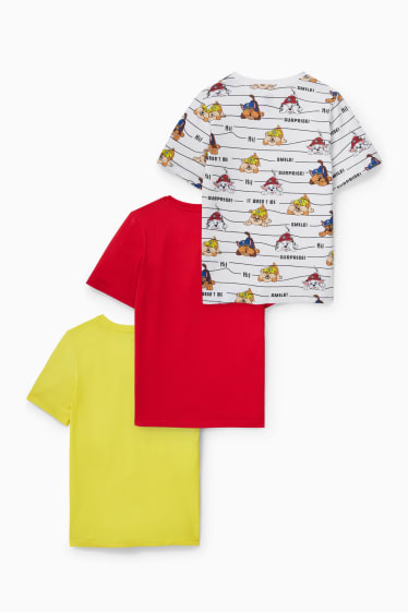 Enfants - Lot de 3 - Pat’ Patrouille - t-shirt - jaune