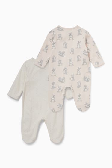 Babys - Multipack 2er - Bambi - Baby-Schlafanzug - cremeweiss