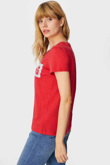 Women - MUSTANG - T-shirt - red