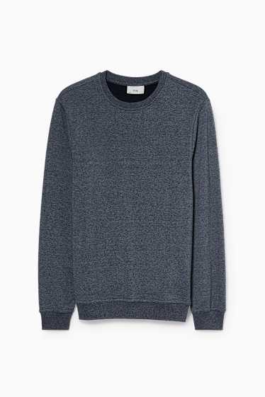 Herren - Sweatshirt - dunkelblau-melange