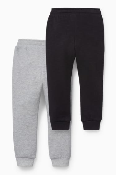 Enfants - Lot de 2 - Marvel - pantalons de jogging - gris / noir