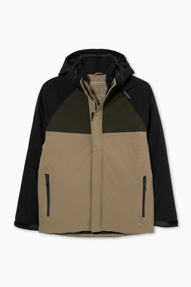 Men - Outdoor jacket with hood - khaki