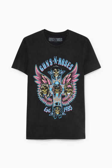 Hombre - CLOCKHOUSE - camiseta - Guns N' Roses - negro