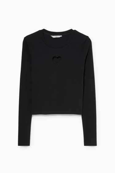Teens & young adults - CLOCKHOUSE - long sleeve top - black