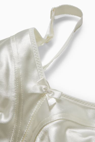 Women - Minimiser bra - shiny - cremewhite