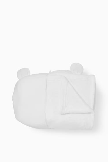 Women - CLOCKHOUSE - set - cushion and throw - 158 x 105 cm - white
